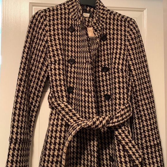 J. Crew Jackets & Blazers - JCrew Houndstooth Wool Coat